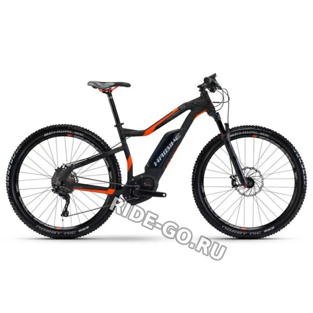 Электровелосипед Haibike XDURO HardNine 7.0 черно-оранжевый