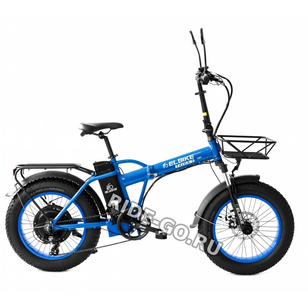 Электровелосипед Elbike Taiga 2 Vip 13 Ah черно-синий