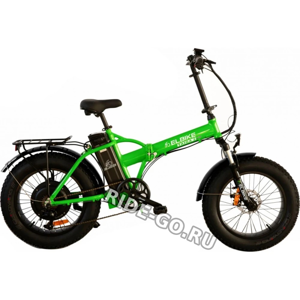 Электровелосипед Elbike Taiga 2 VIP 13Ah черно-зеленый