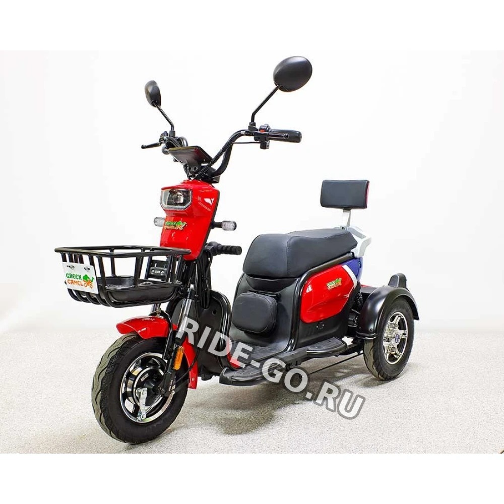 Трицикл GreenCamel Фродо Q2 (60V 500W) Trike дифференциал, красный