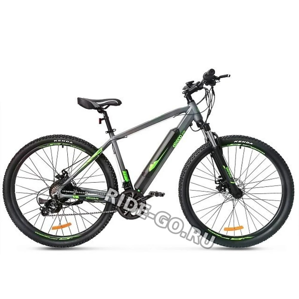 Электровелосипед Eltreco Ultra Lite серо-зеленый