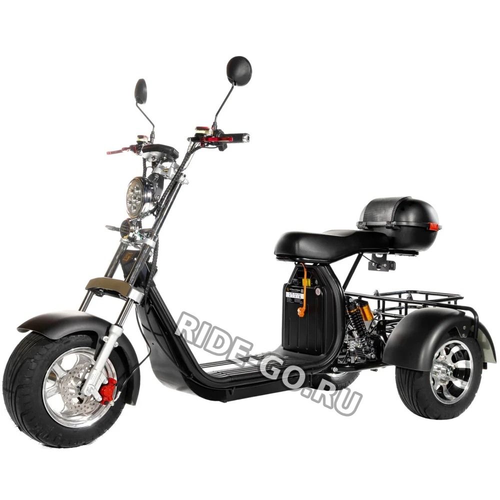 Электроскутер трехколесный CITYCOCO GT X11 TRIKE Черный матовый