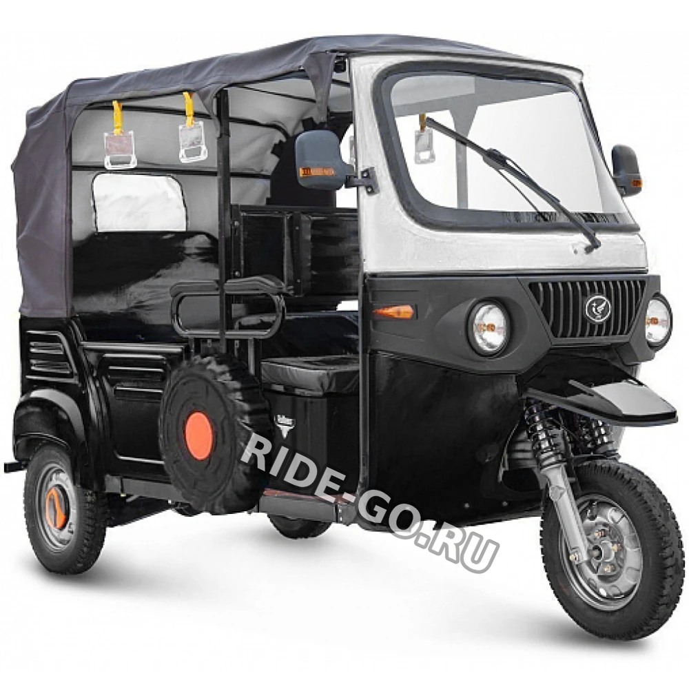 Электротрицикл Rutrike Рикша NEW 60V1800W черно-белый