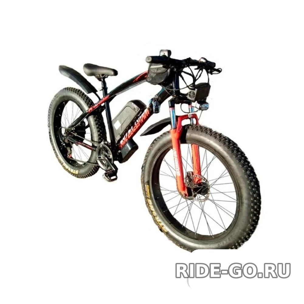 Электровелосипед электрофэтбайк Love Freedom 500W черно-красный