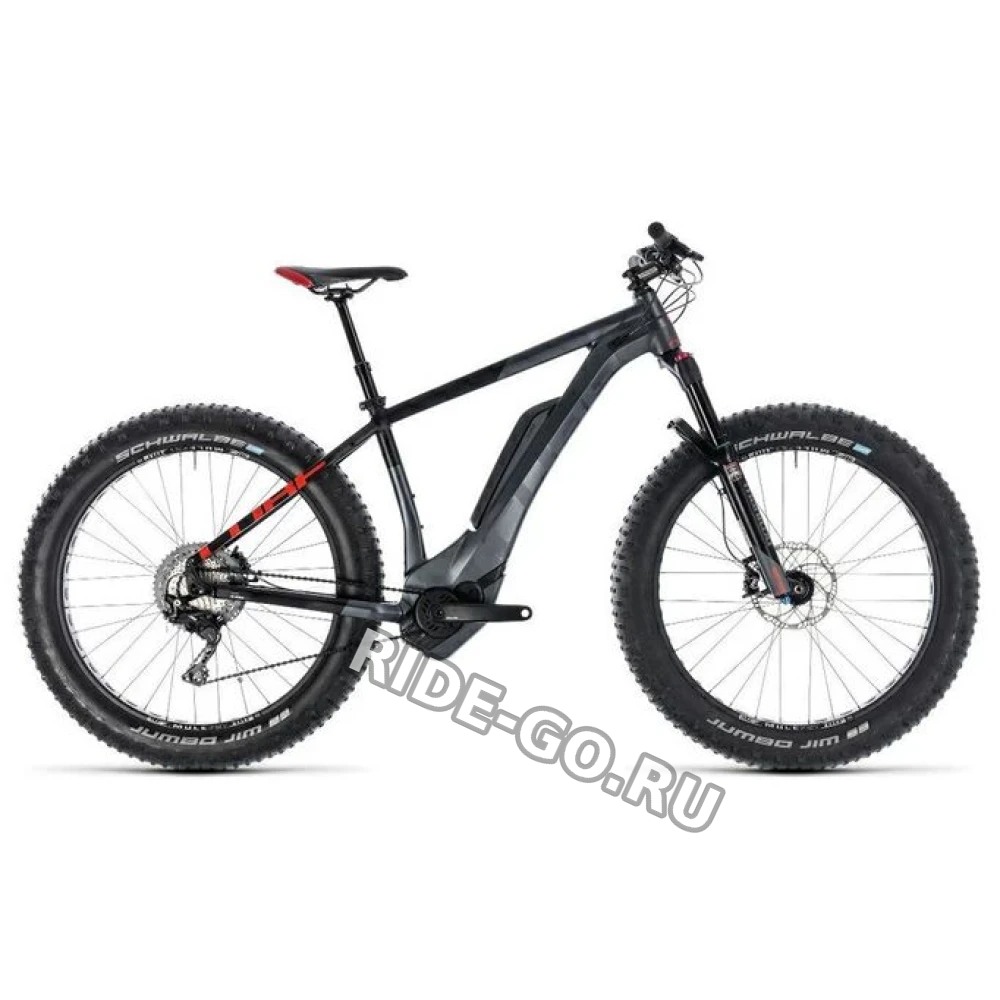 Электровелосипед электрофэтбайк Cube Nutrail Hybrid 500 серый