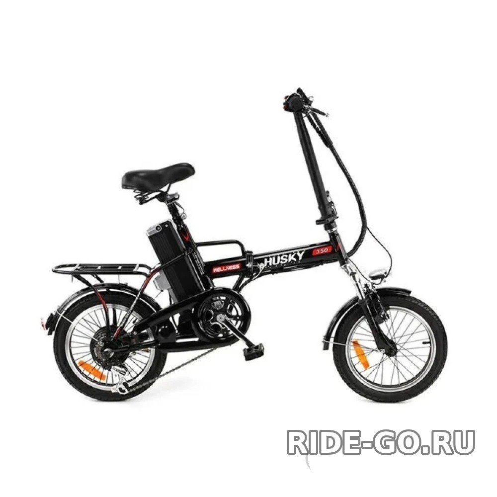 Электровелосипед Wellness HUSKY 350 черно-красный