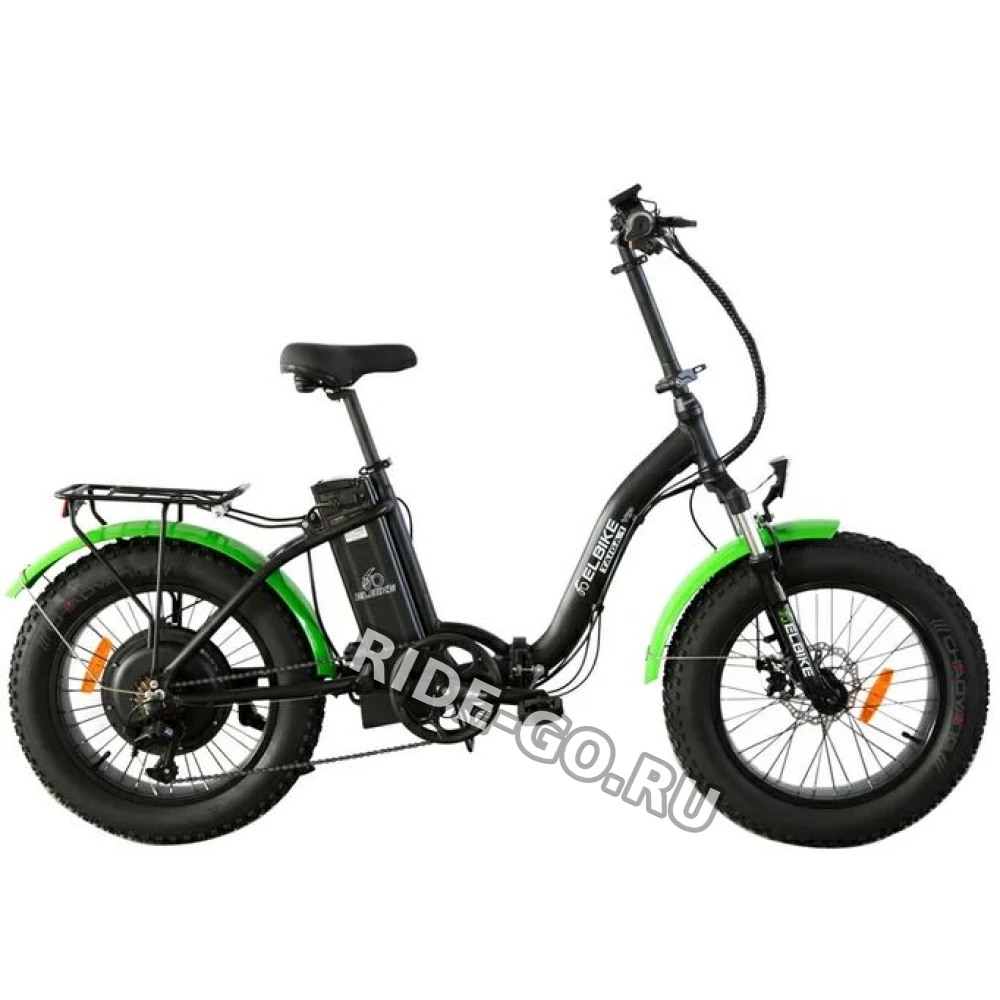 Электровелосипед Elbike Taiga 1 VIP 13 черно-зеленый