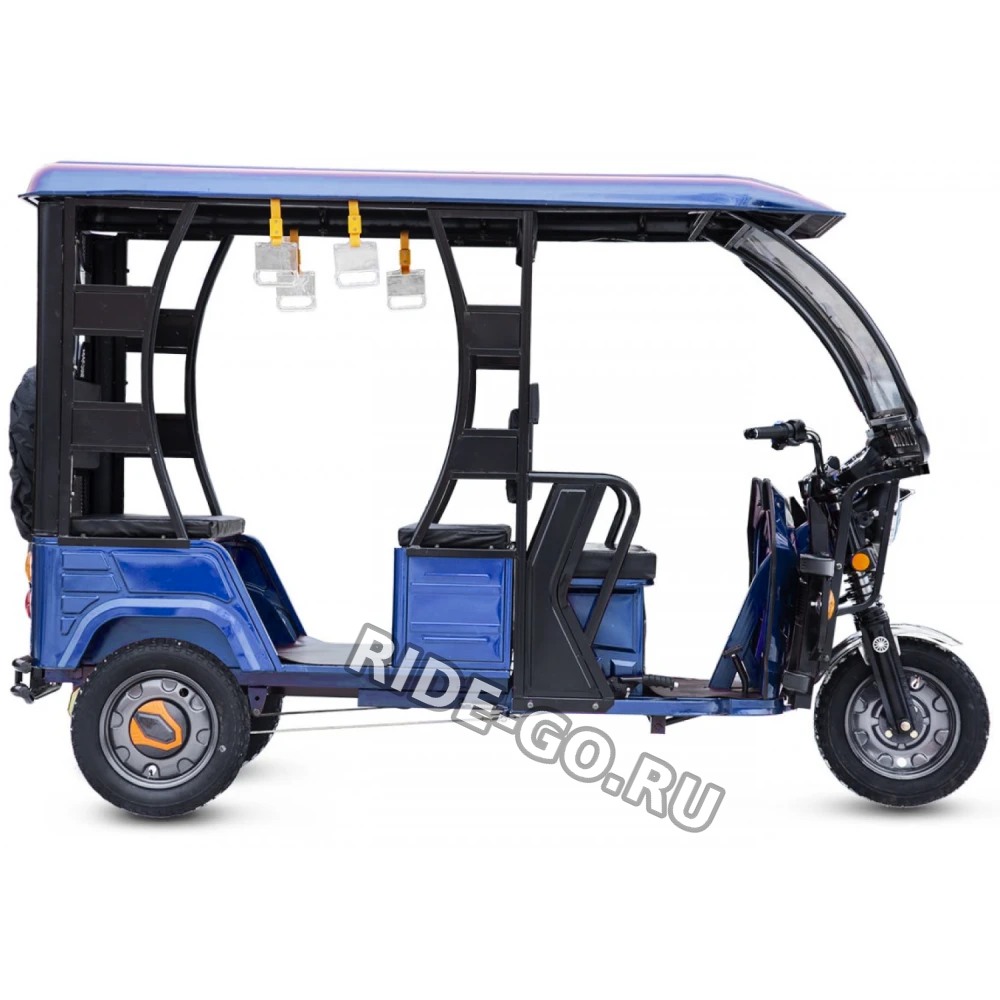 Электротрицикл Rutrike Рикша 60V1000W синий