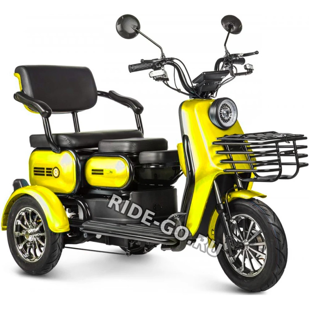 Электротрицикл Rutrike Патрон Желтый
