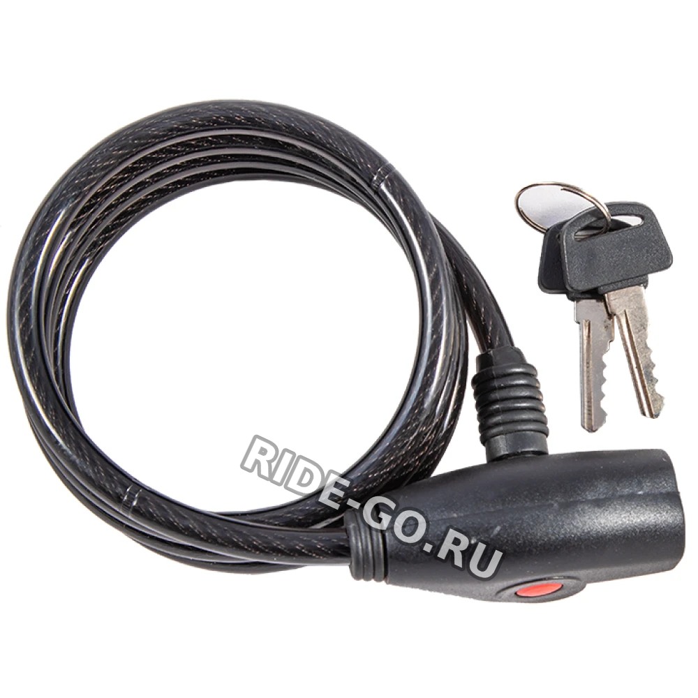 Замок велосипедный 8*1200mm ключ+ GK GK102.106