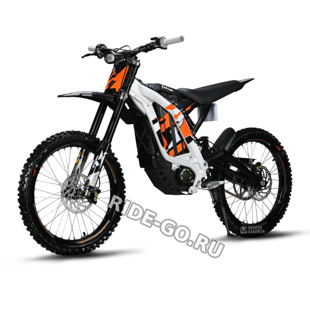 Электромотоцикл WHITE SIBERIA SUR-RON X Light bee 6000W 60V40AH серебристый