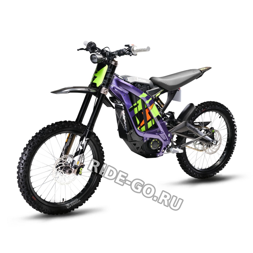 Электромотоцикл WHITE SIBERIA SUR-RON X Light bee 6000W 60V40AH фиолетовый
