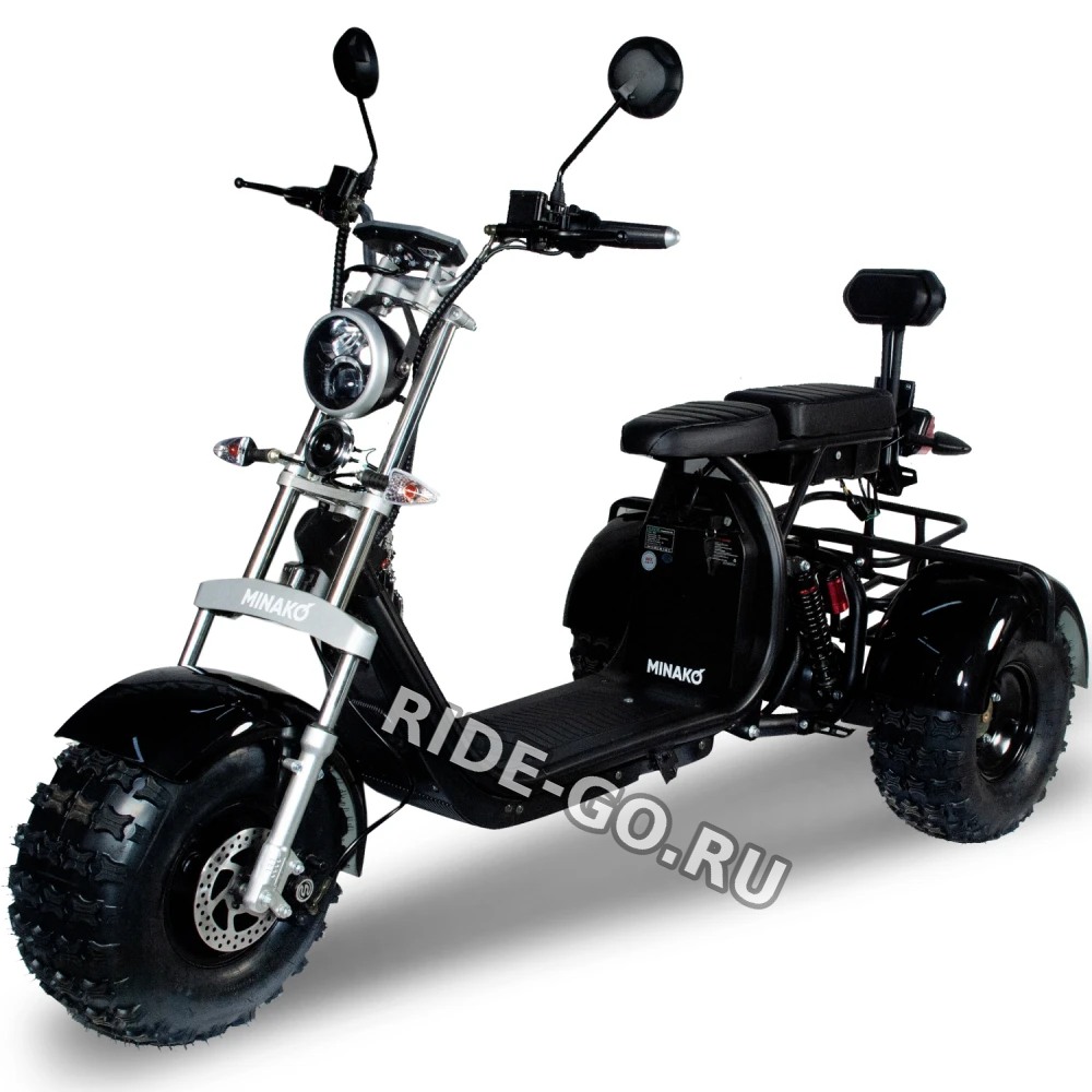 Электроскутер CityCoco Trike Minako REX 3000W Черный