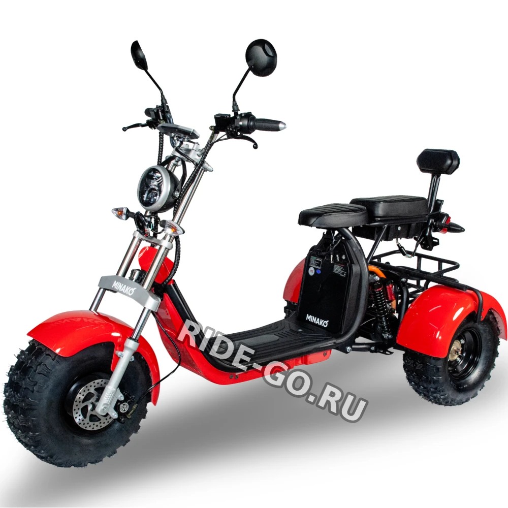 Электроскутер CityCoco Trike Minako REX 3000W Красный