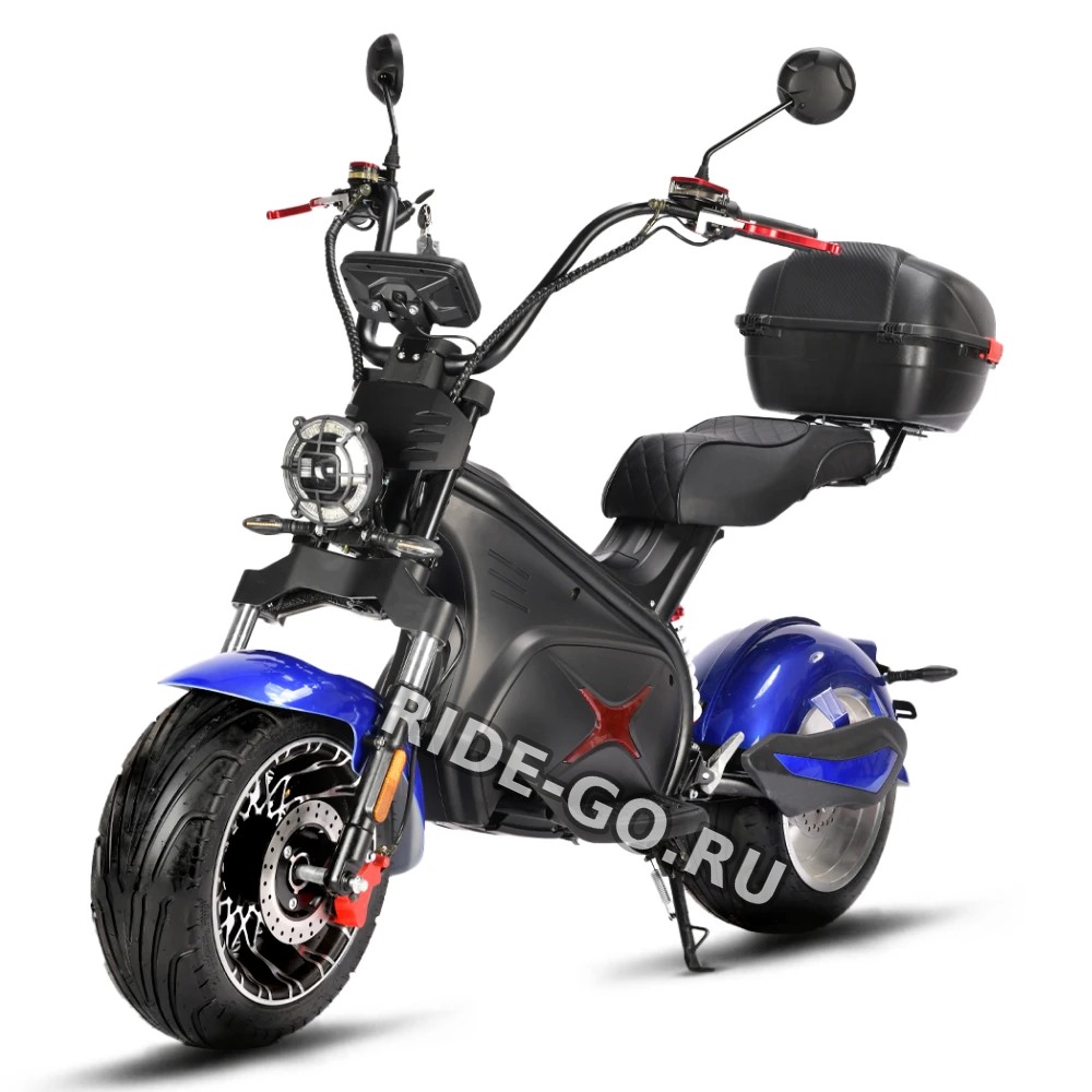 Электроскутер CityCoco WHITE SIBERIA BLACK SEA (BLUE) 5000W