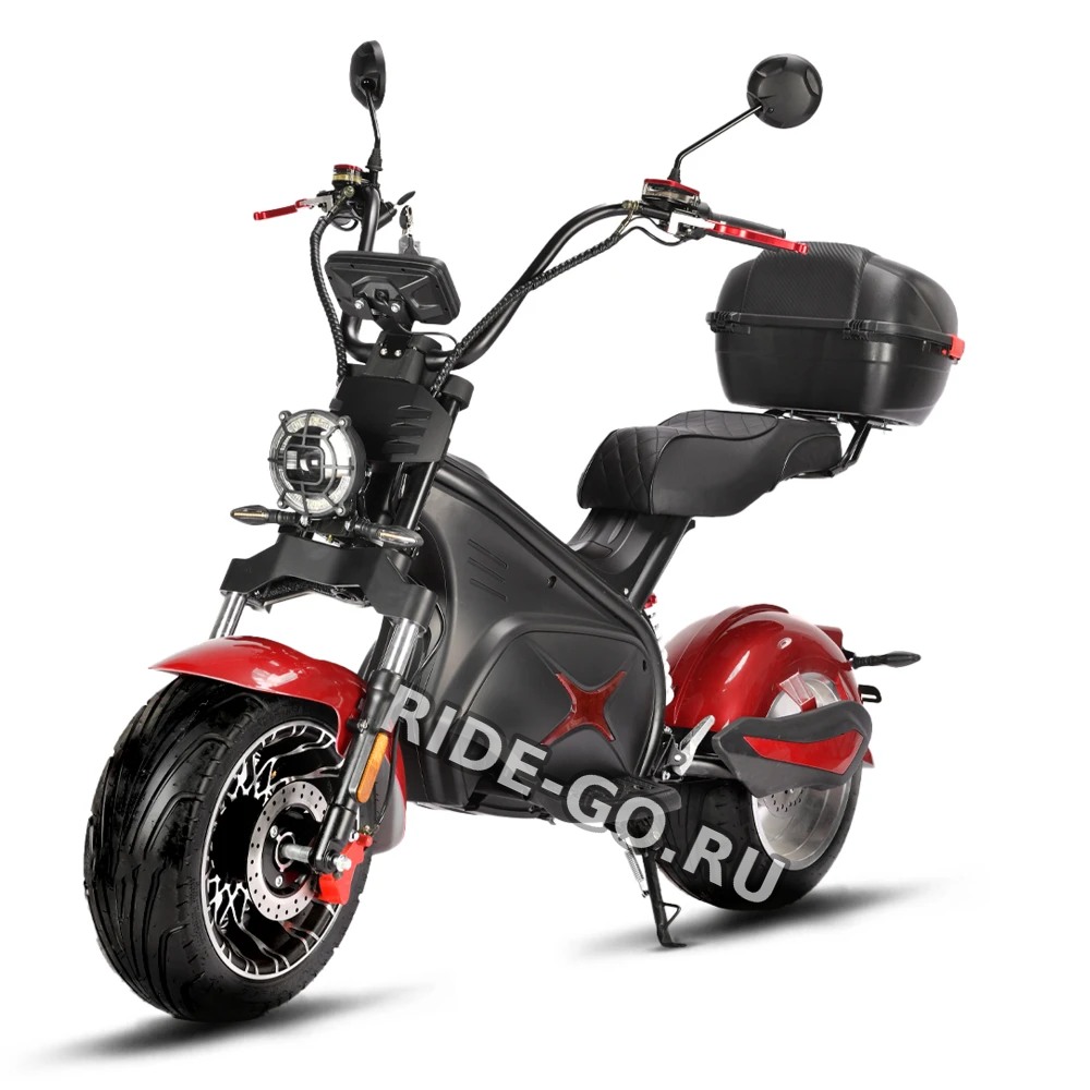 Электроскутер CityCoco WHITE SIBERIA BLACK SEA (RED) 5000W