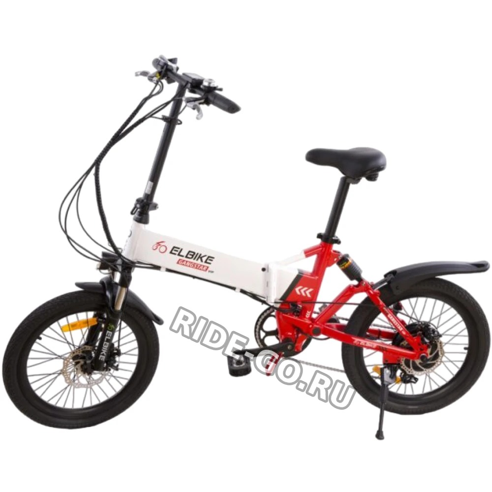 ЭЛЕКТРОВЕЛОСИПЕД ELBIKE GANGSTAR ELITE 1500W 48V в бело-красном цвете
