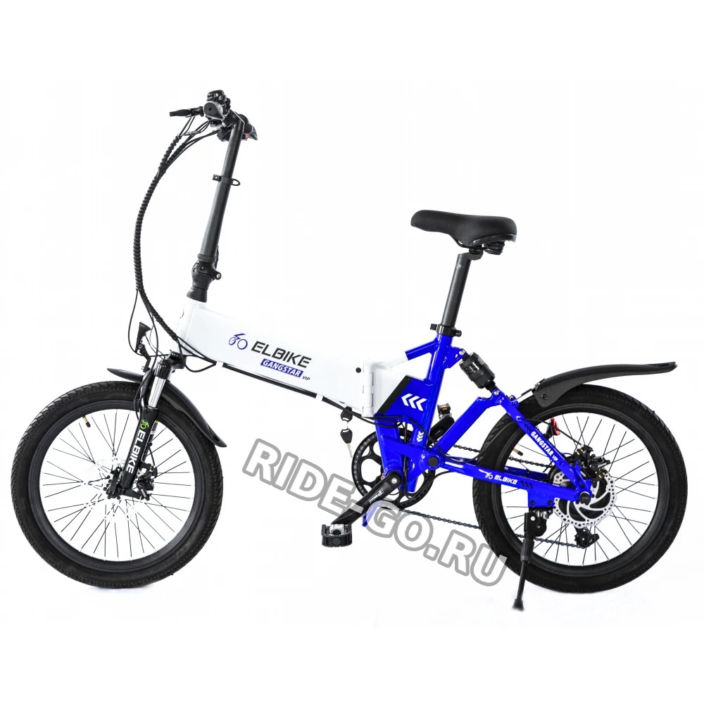 ЭЛЕКТРОВЕЛОСИПЕД ELBIKE GANGSTAR VIP 13 бело-синий