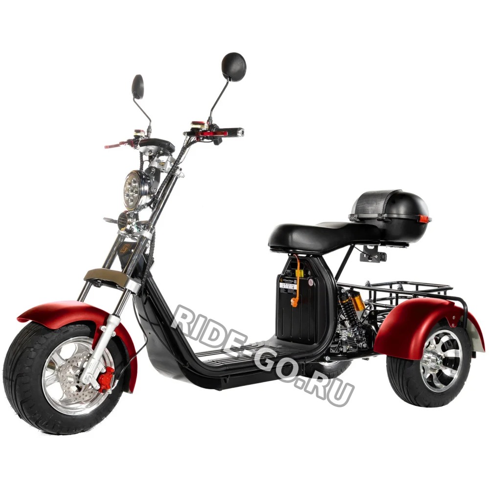 Электроскутер трехколесный CITYCOCO GT X11 TRIKE Красный