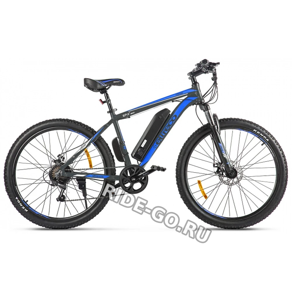 Электровелосипед велогибрид Eltreco XT 600 D (серо-синий)