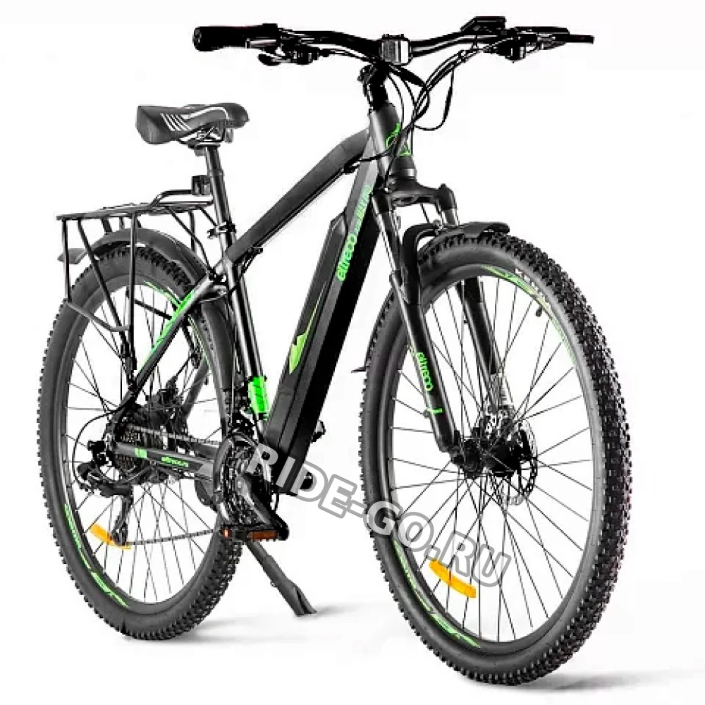 Электровелосипед Eltreco Ultra Max Pro черно-зеленый
