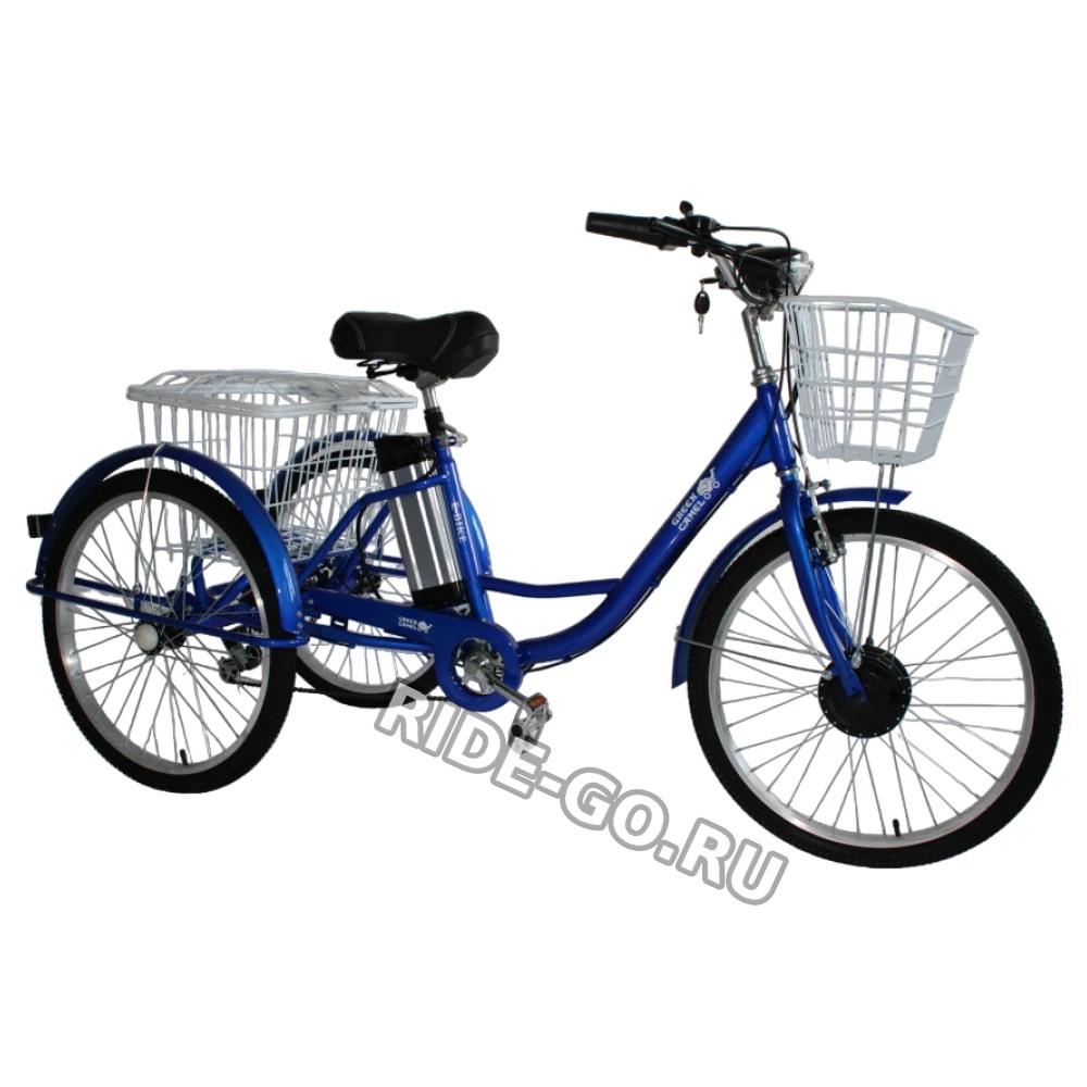 Электровелосипед GreenCamel Трайк-24 V2(R24 250W 48V 12Ah) Синий
