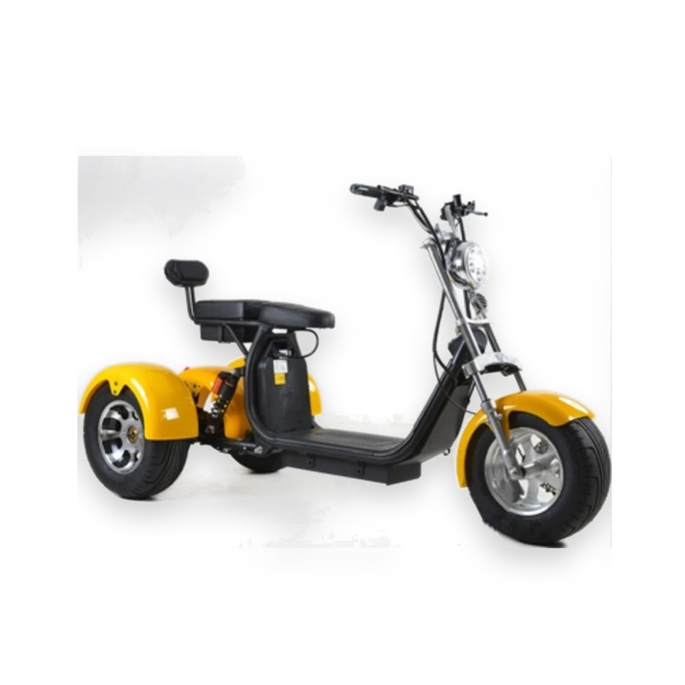 Электроскутер WS-Pro Трицикл Citycoco 2000W, 60В 20Ah Trike Черный