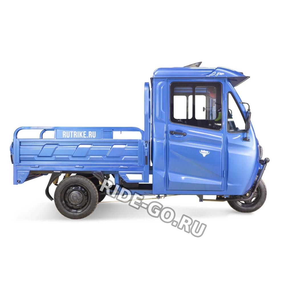 Грузовой электротрицикл Rutrike КАРГО Кабина 1500 60V1000W темно-синий