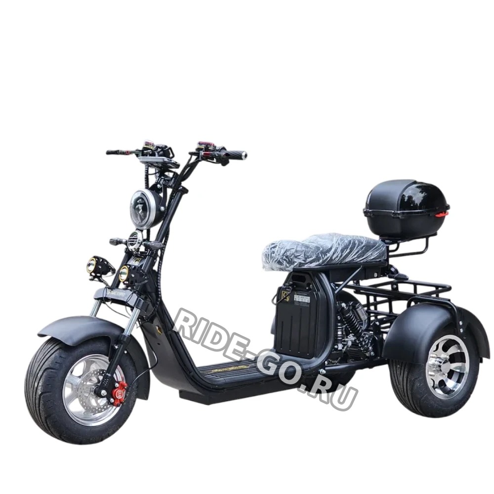 Электроскутер трехколесный CITYCOCO GT X11 TRIKE 2023 Черный